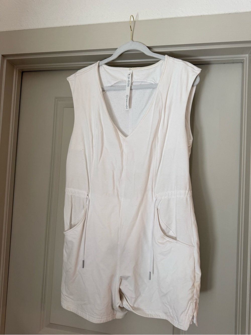 lululemon athletica Ivory Sleeveless Romper
